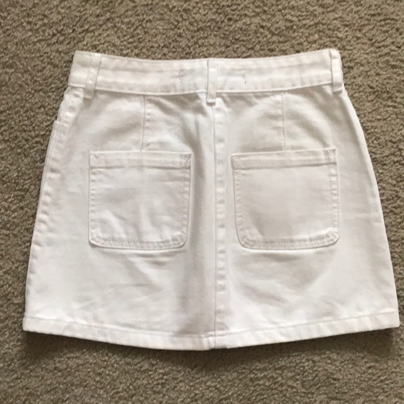 SOLD Hollister White A Line Denim Skirt - Picture 5 of 8